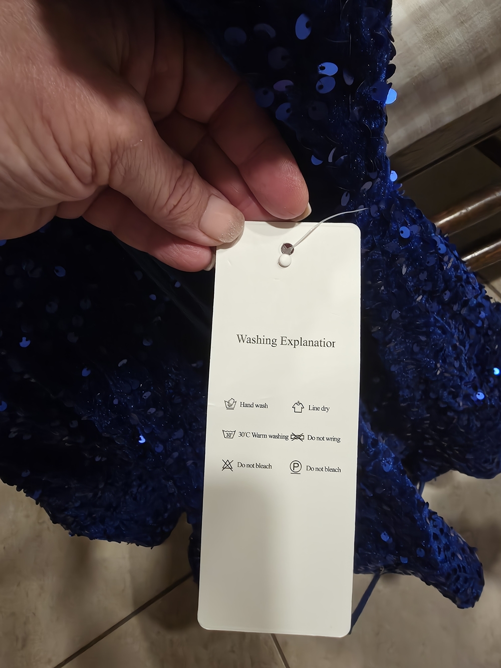 Cobalt Blue Sequin Megan Moroney Dress💙 - Picture 5 of 7